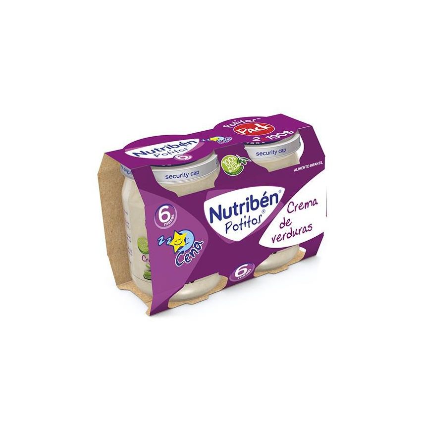 Nutriben Nutribén Potito Cena Bipack Crema De Verduras 2X 190G