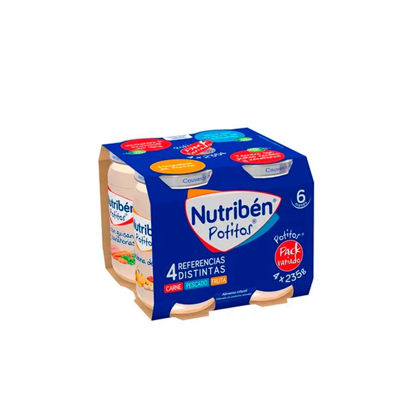 Nutriben Potitos Variété Pack 4X 235G