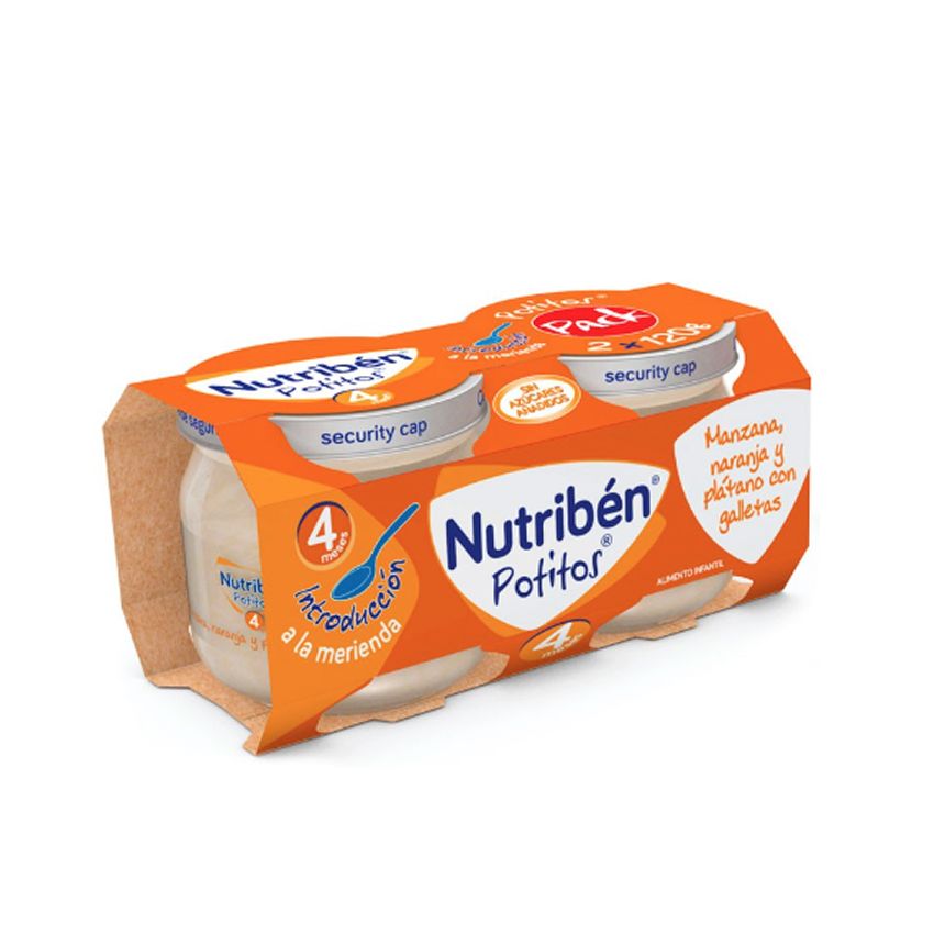 Nutribén Potitos Poire Et Banane 2 Bocaux 120 G