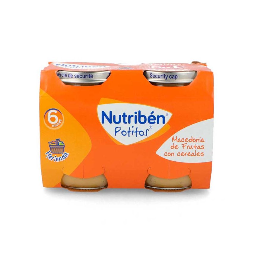 Nutribén Potito Macédoine Fruits Et Céréales 2X190G