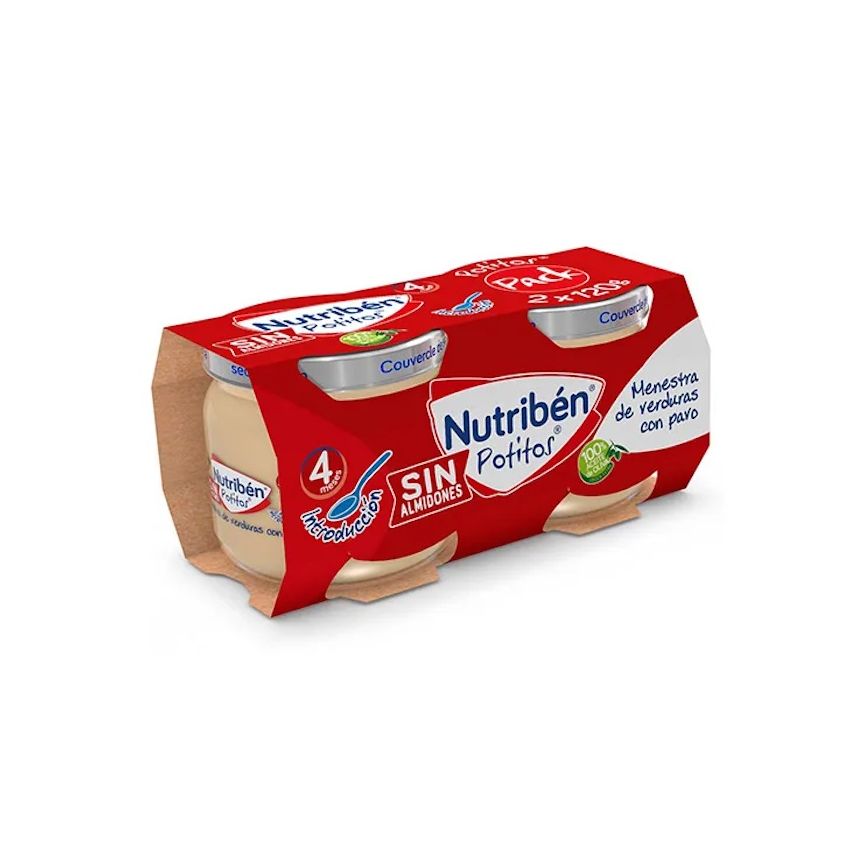 Nutriben Bipack Introduction Légumes Avec Dinde 120G