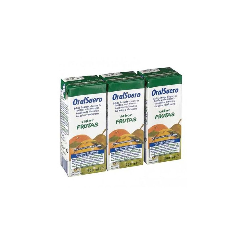 Bioral Casen Oralsuero Fruit Brik 200Ml Paquet 3 Unités