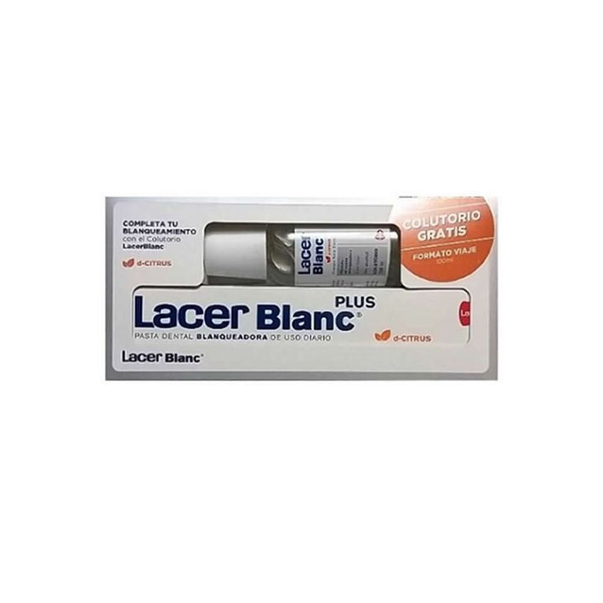 Lacer Blanc Plus Whitening Toothpaste D-Citrus 125Ml + Mouthwash 100Ml