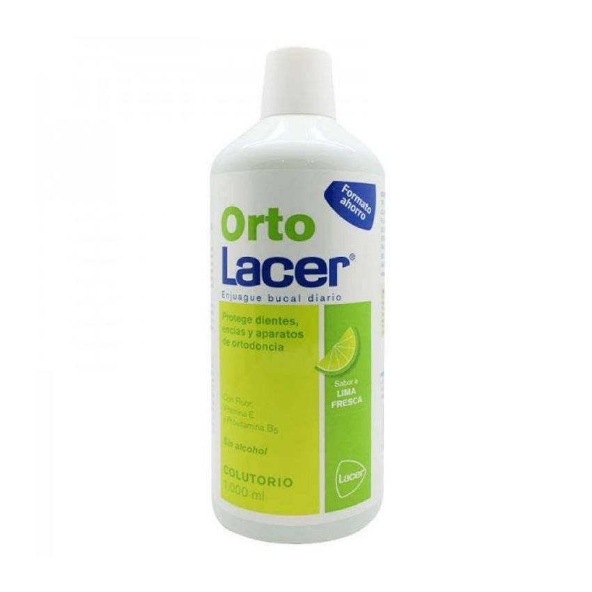 Ortolacer Bain De Bouche Citron Vert Frais 1L
