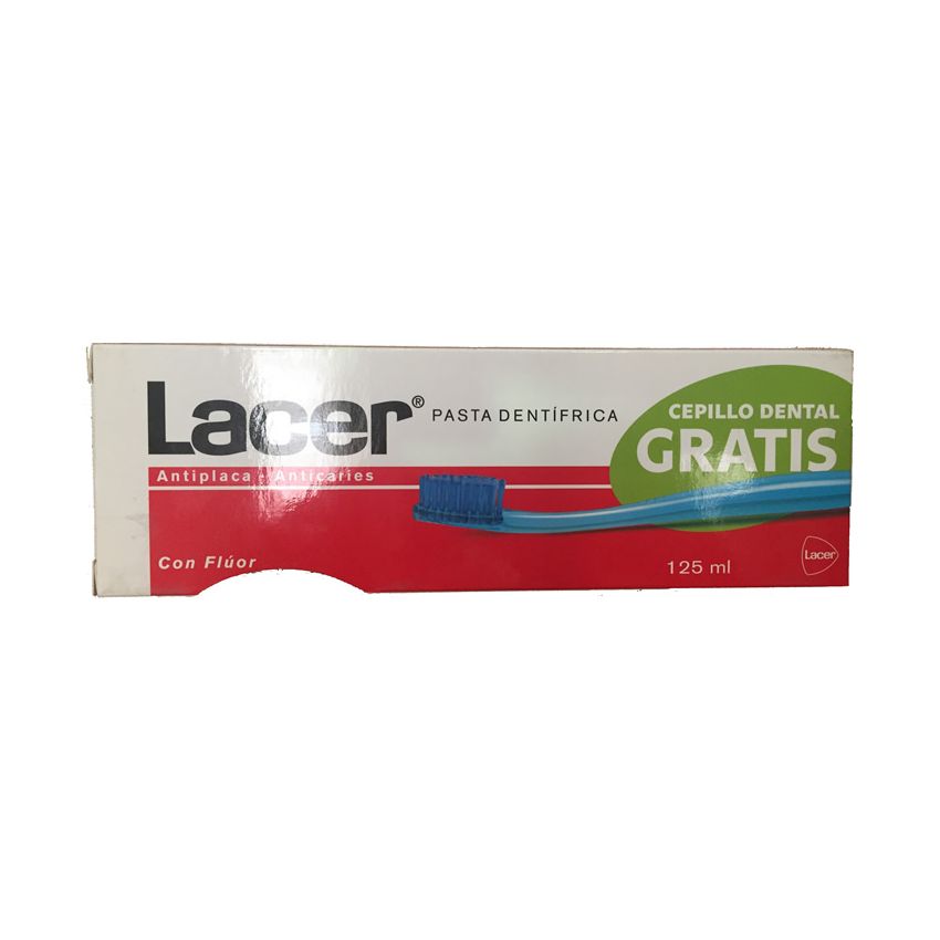 Lacer Dentifrice Antiplaque Anticaries 125Ml Coffret 2 Produits