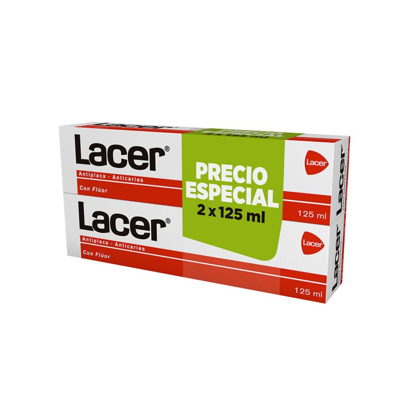 Lacer Pâte Dentifrice 2X125Ml