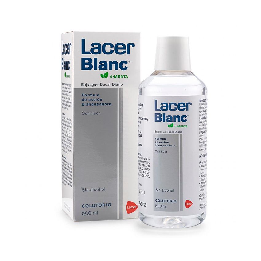 Lacer Lacerblanc Bain De Bouche À La Menthe 500 Ml