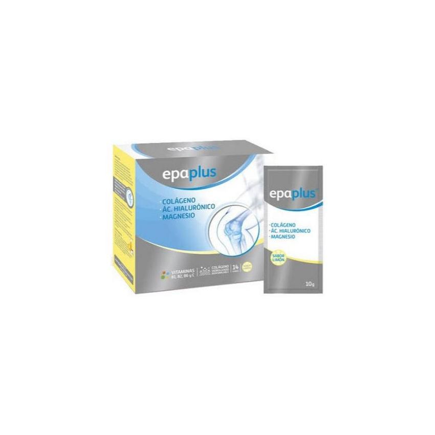 Epaplus Collagène Acide Hyaluronique Magnésium Goût Citron 14 Sachets Poudre