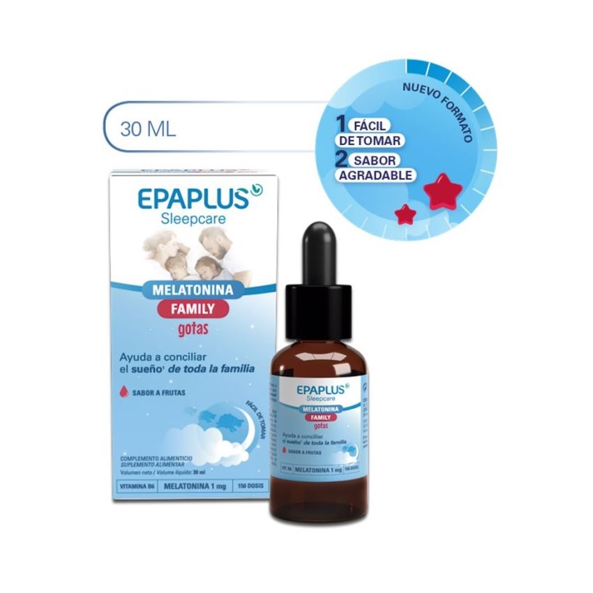Epaplus Sleep Gouttes De Mélatonine Family  30Ml