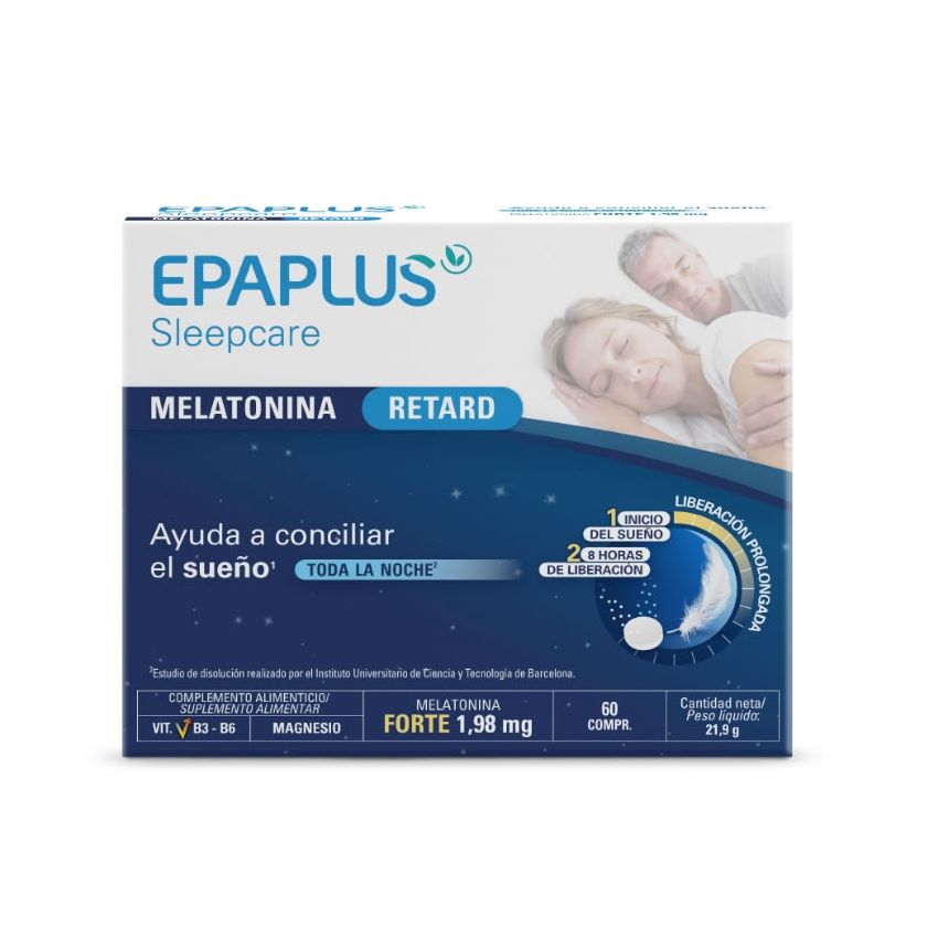 Epaplus Sleepcare Retard Du Sommeil Mélatonine 60 Comprimés