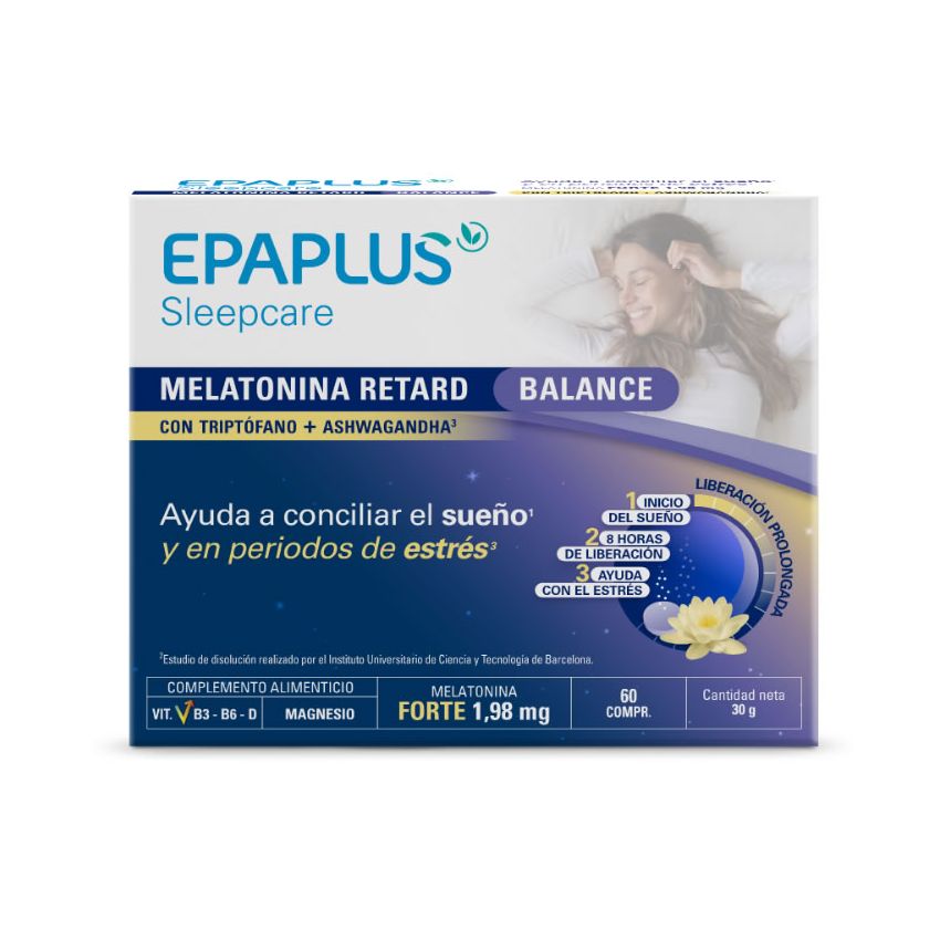 Epaplus Sleepcare Retard Balance Sommeil Et Stress 60 Comprimés