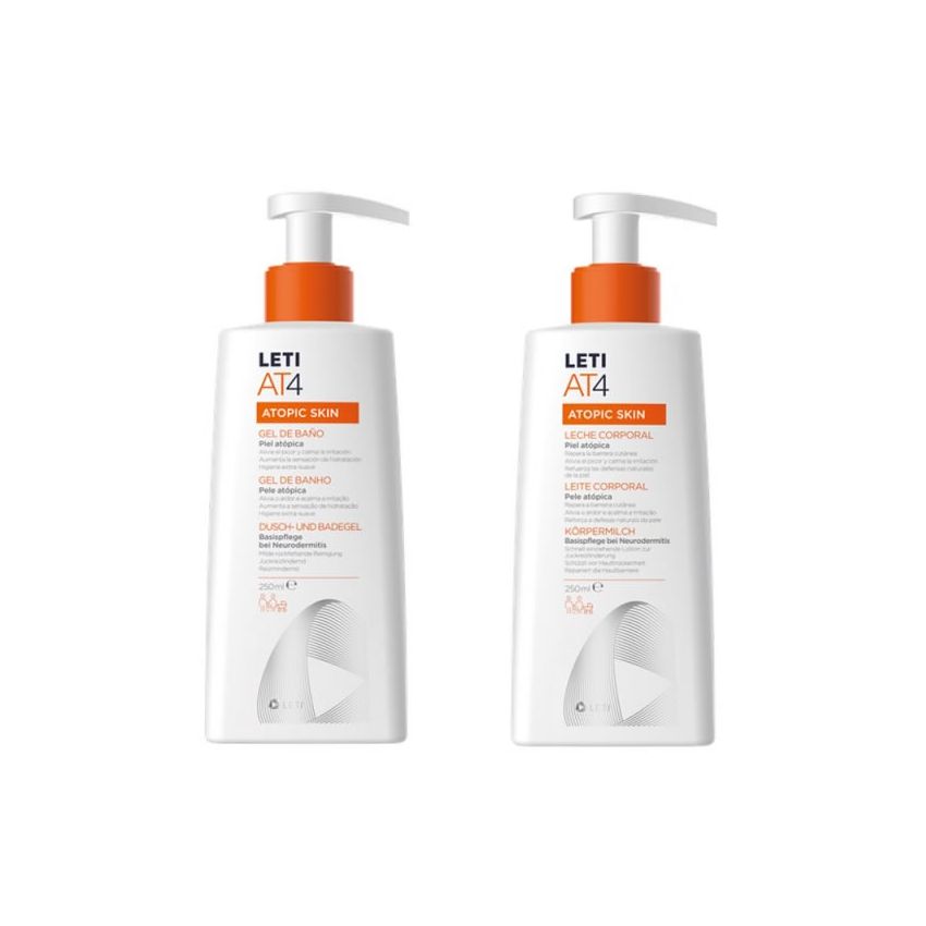 Leti At4 Body Milk 250Ml Coffret 2 Produits