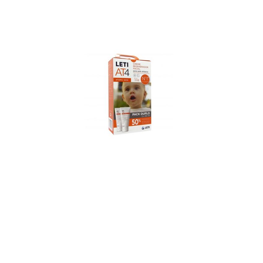 Leti At4 Face Cream 2 X 50Ml