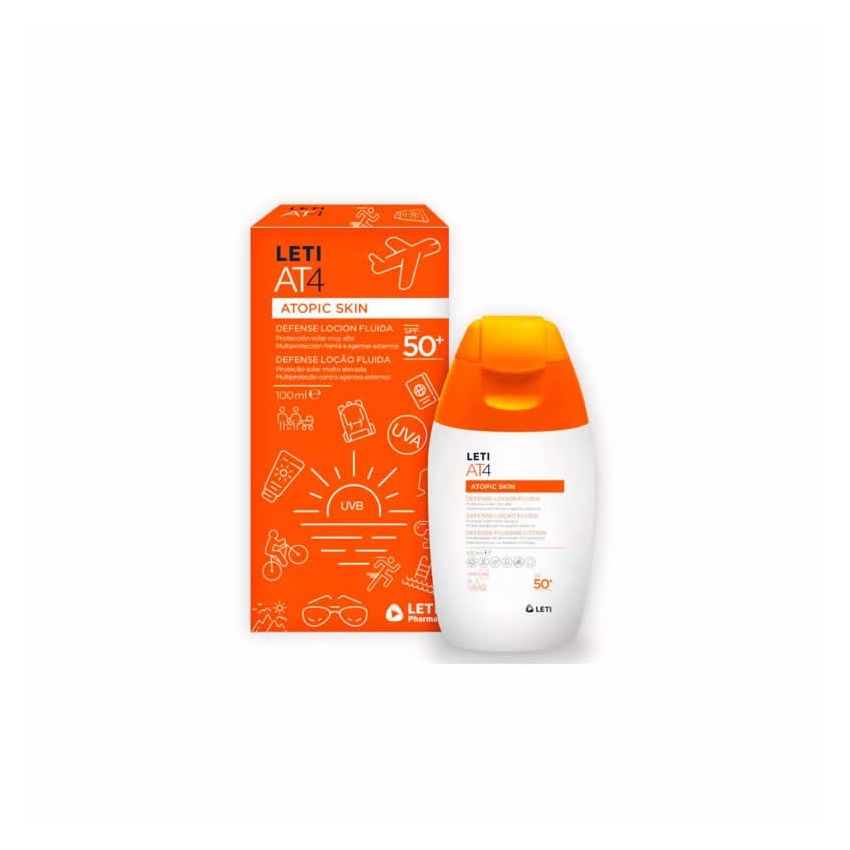 Leti At4 Lotion Solaire Fluide Spf50+ 100Ml
