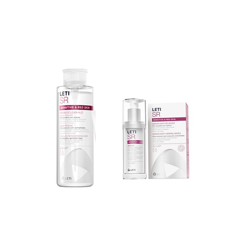 Leti Sr Anti-Redness Micellar Water 500Ml+Serum Sr Anti-Redness 30Ml Set 2 Pieces