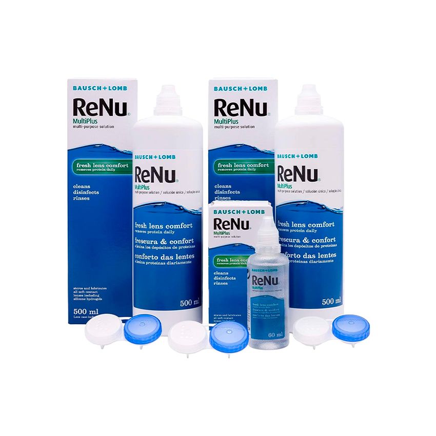 Renu Multiplus 2X500Ml + 60Ml 3 Pièces
