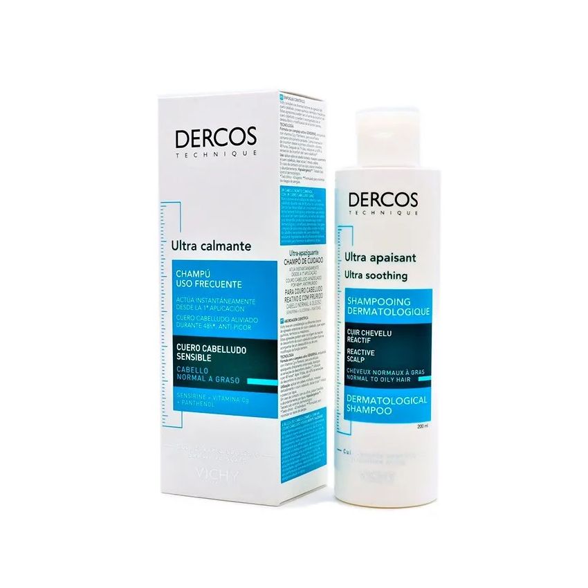 Vichy Dercos Shampooing Ultra Apaisant 200Ml