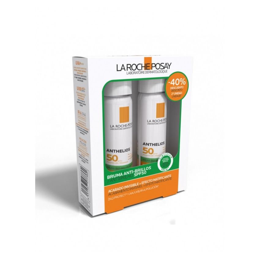 La Roche Posay Anthelios Brume Visage Invisible Anti Brillance Spf50 2X75Ml