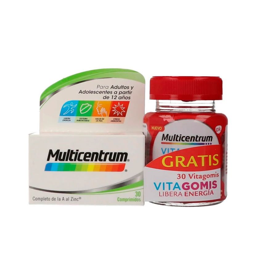 Multicentrum 30 Comprimés Coffret 2 Pièces