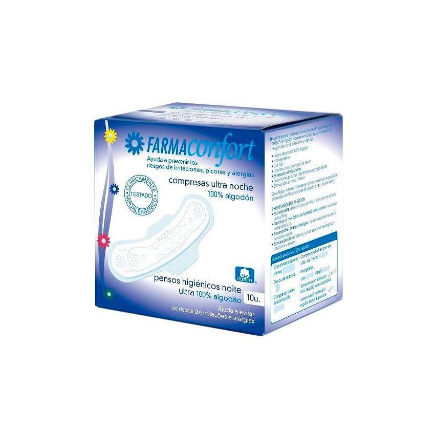 Farmaconfort Wings Night Pads 10U