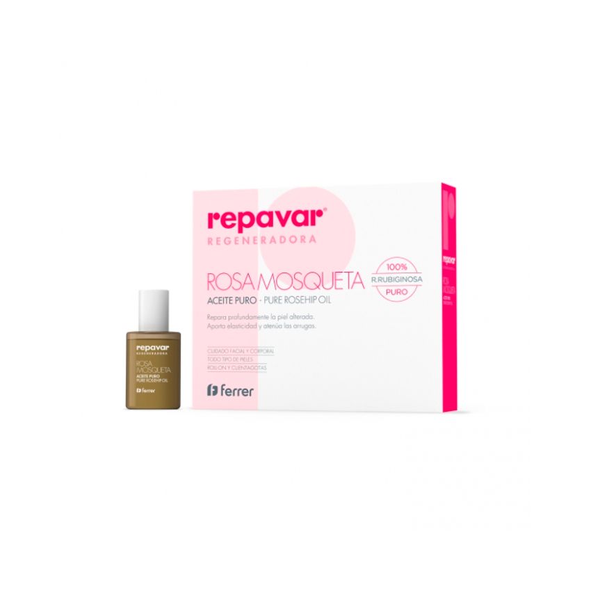 Repavar Huile Pure De Rose Musquée Régénérante 15Ml Coffret 2 Pièces