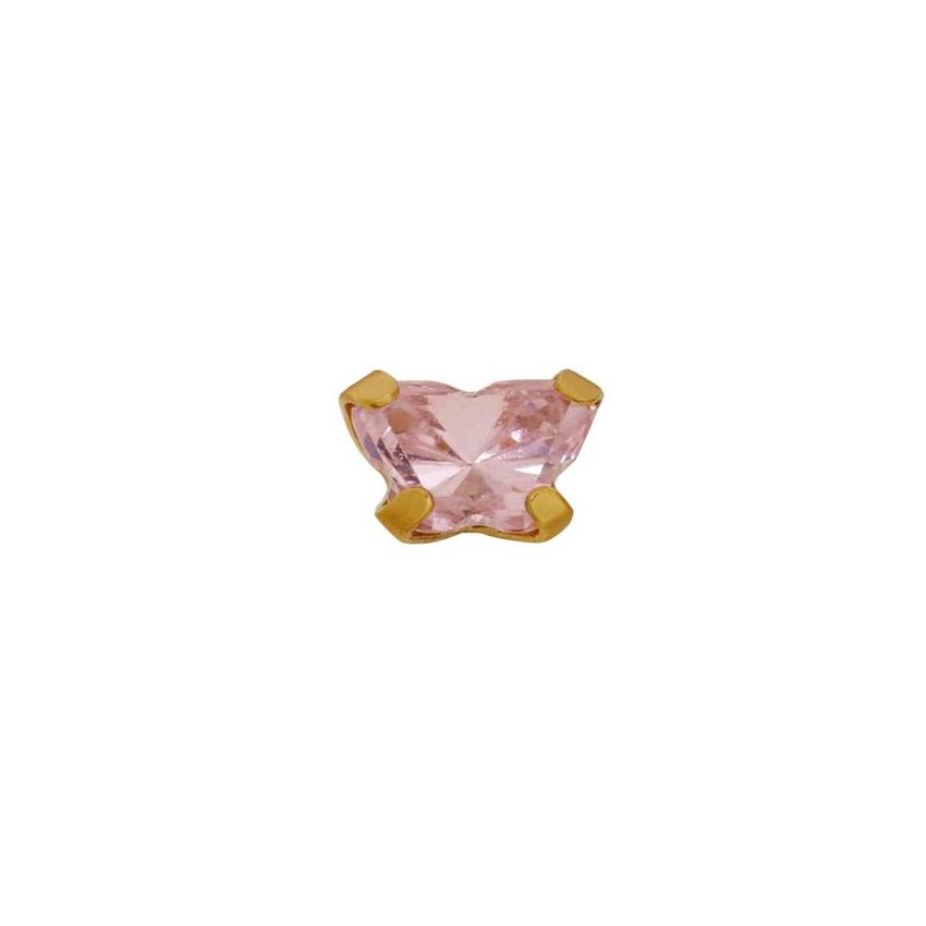Inverness 896-10 Boucles D'Oreilles Papillon Rose