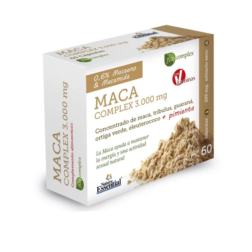 Nature Ess Maca Complex 3000 Mg Ext Seco 60 Caps Blister