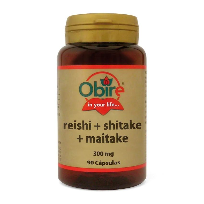 Obire Reishi Shiitake Maitake 300 Mg 90 Caps