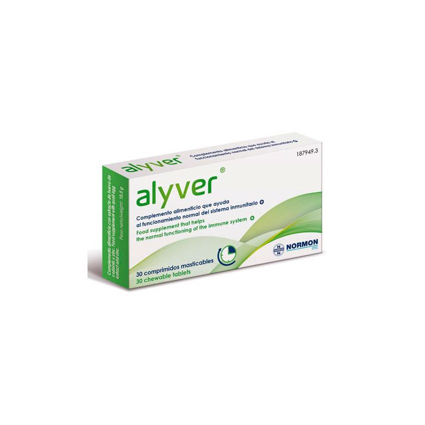 Alyver 30 Comprimidos Masticables