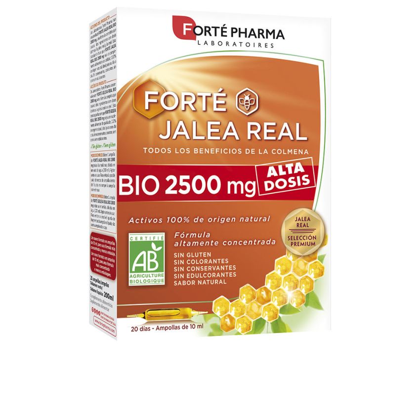 Forté Gelée Royale Bio 2500 Mg Ampoules - 20 X 15 Ml