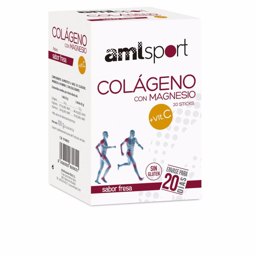 Colágeno Con Magnesio + Vit.C Sabor Fresa - 20 Sticks