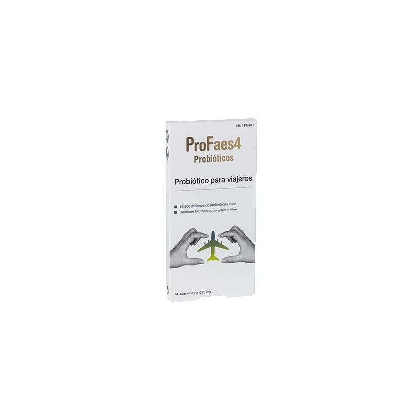Profaes4 Probiotique Pour Les Voyageurs 14 Capsules De 633Mg