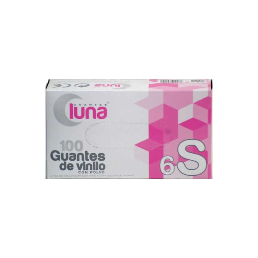 Guantes Luna Gants Vinyle Taille S 100 Unités