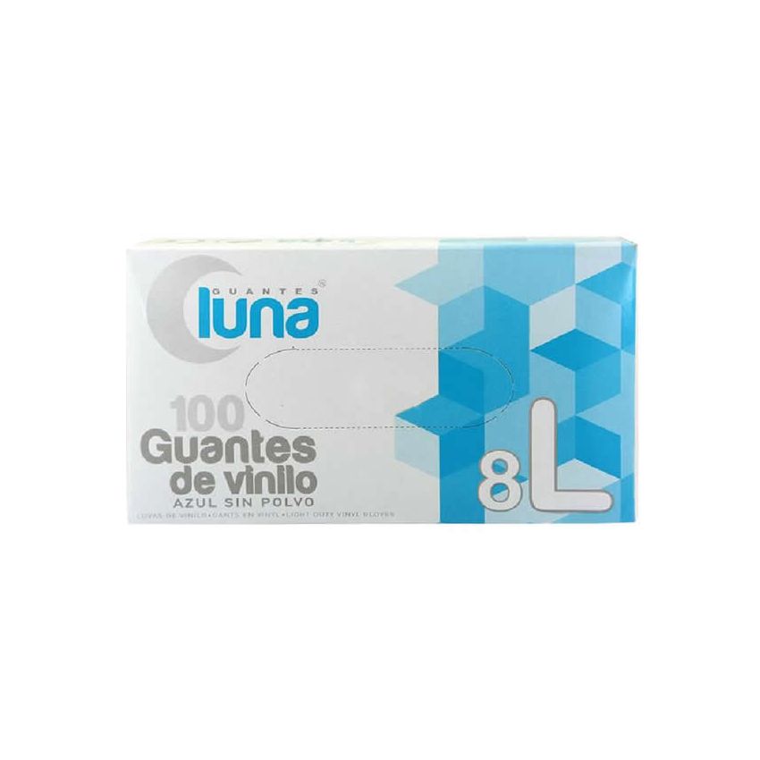 Guantes Luna Gants Vinyle Taille L 100 Unités