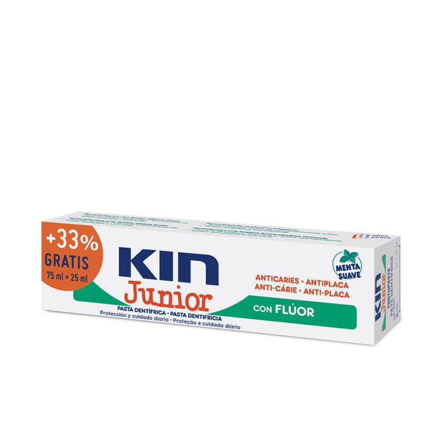 Kin Junior Pasta Dentífrica Anticaries Menta Suave - 25 Ml