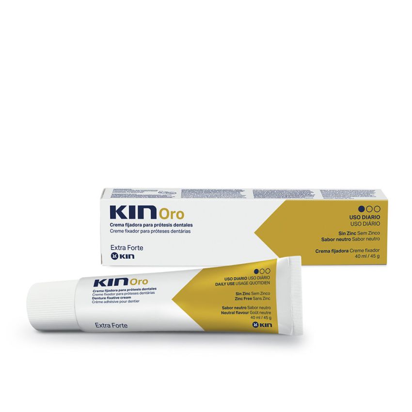 Kin Oro Crema Fijadora Para Prótesis Dentales - 40 Ml