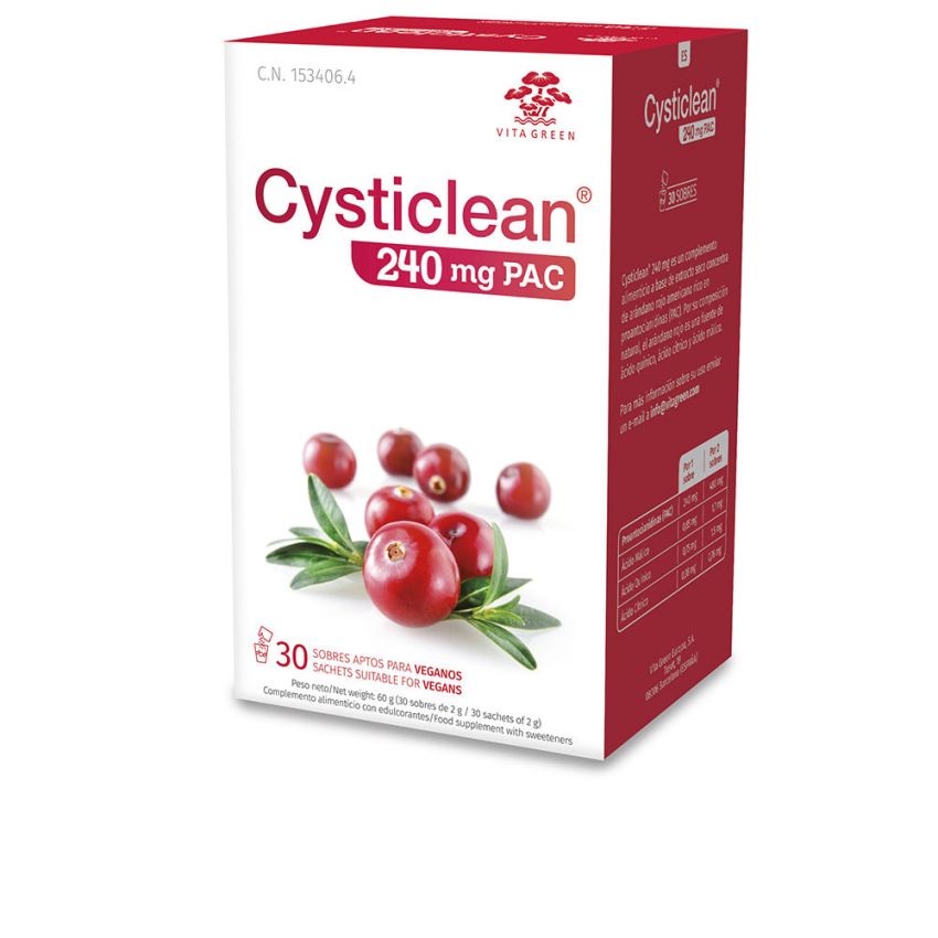 Cysticlean Classic 240 Mg De Sachets Pac Et Cranberry - 30 U