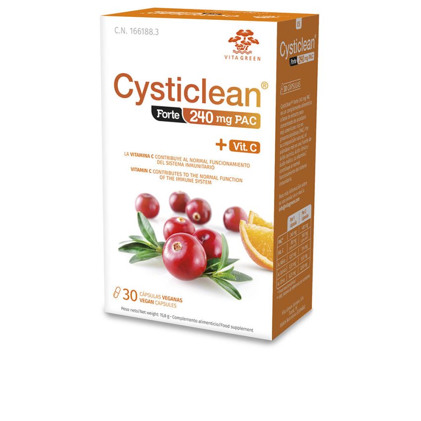 Cysticlean Forte Avec Capsules Pac Et Vit C Et Canneberge - 30 U