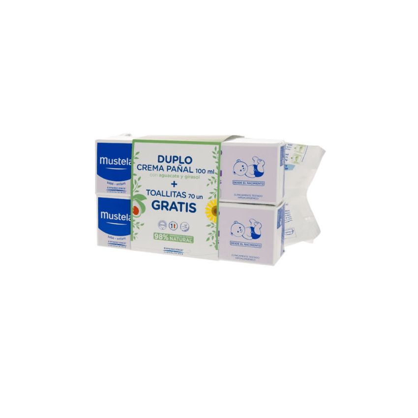Mustela Duplo Balm Cream 100Ml + Wipes 70 Units