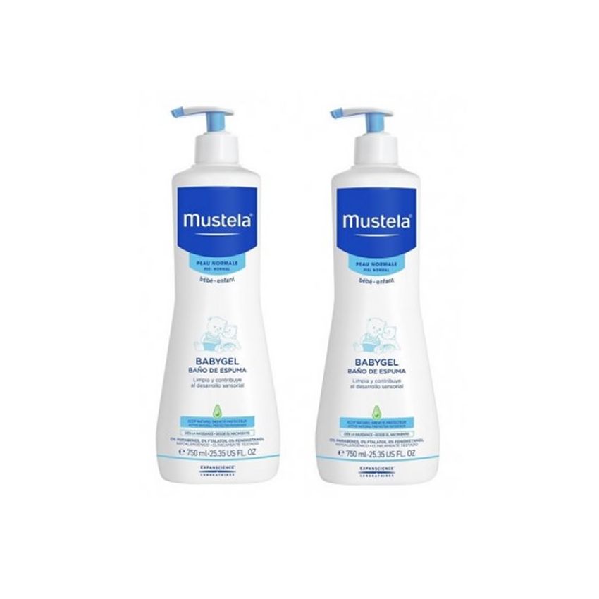 Mustela Babygel Bain Mousse Éveil 2X750Ml
