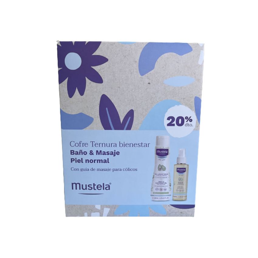 Mustela Set De Bain & De Massage Peau Normale 2 Pièces