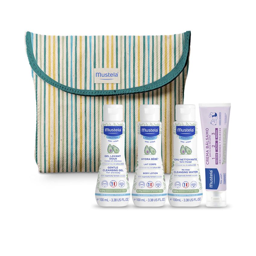 Mustela Little Moments Trousse De Toilette Stripes Set 5 Pièces
