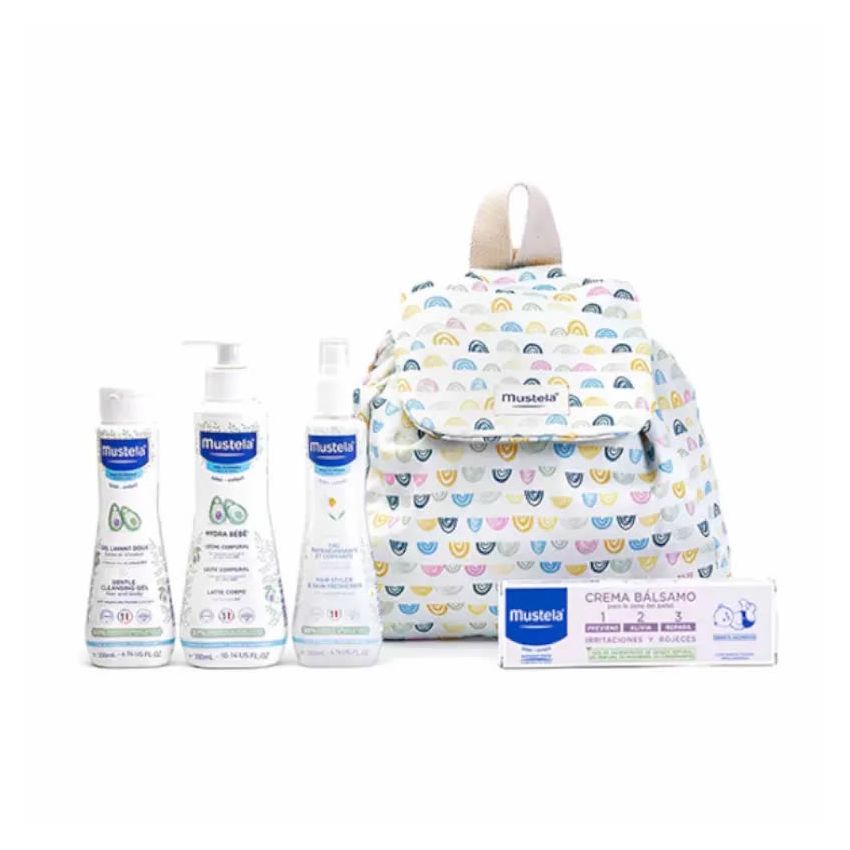 Mustela Little Moments Sac À Dos Arc-En-Ciel Set Arc-En-Ciel 5 Pièces