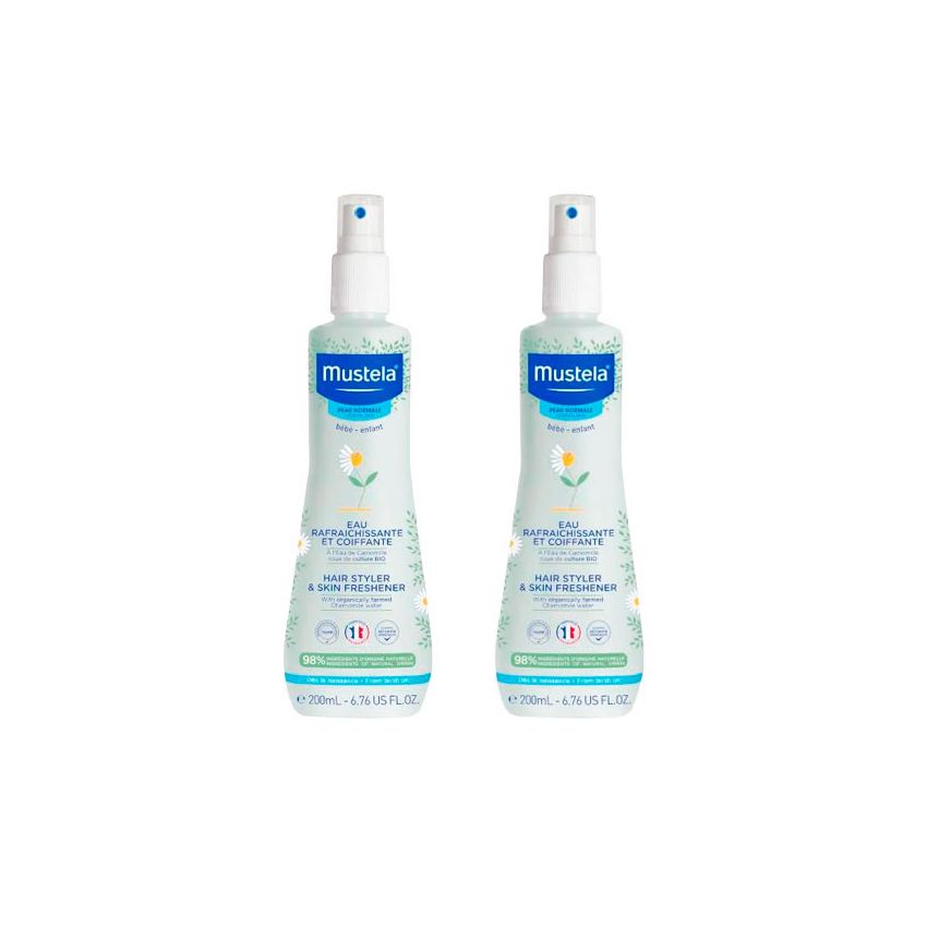 Mustela Duplo Eau Coiffante Lot De 2 X 200 Ml