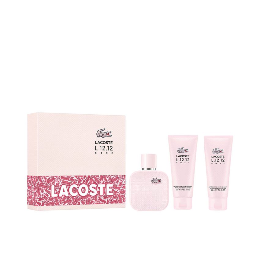 Coffret Lacoste L.12.12 Rose - 3 U