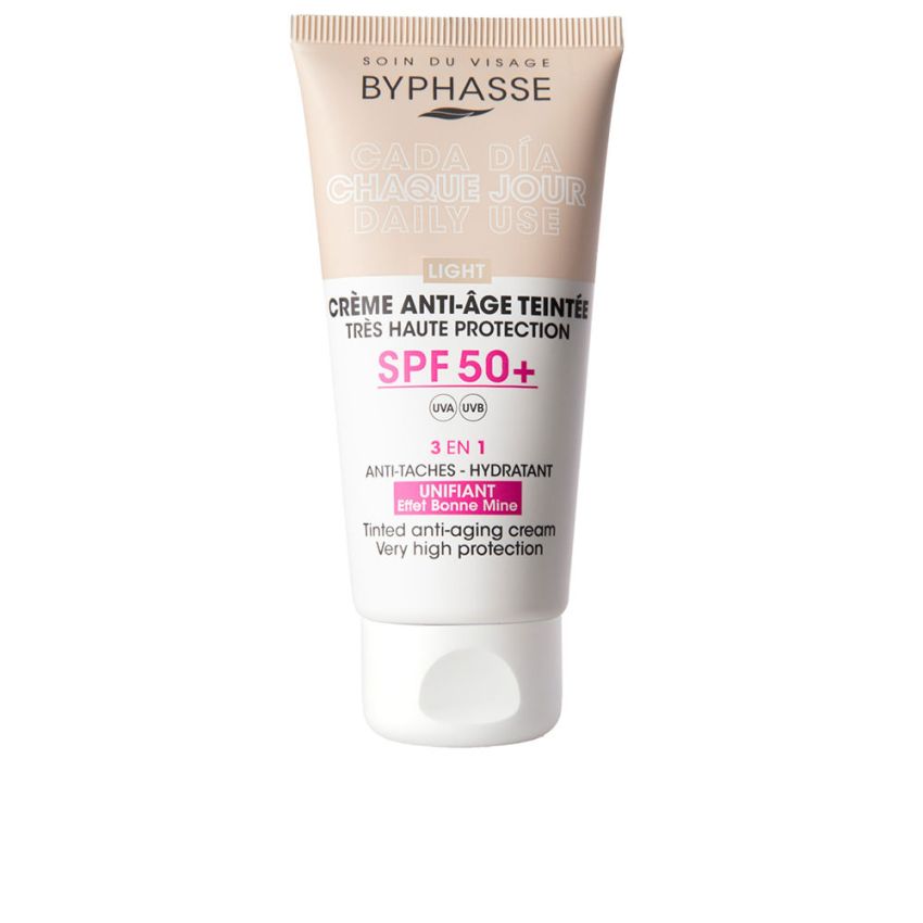 Crème Visage Anti-Âge Avec Couleur Spf50+ - Light