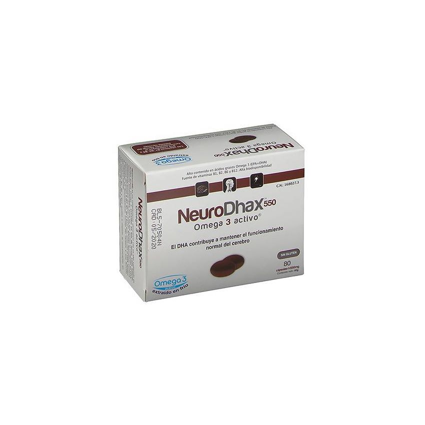 Epadhax Neurodhax Omega 3 550Mg 80 Cápsulas