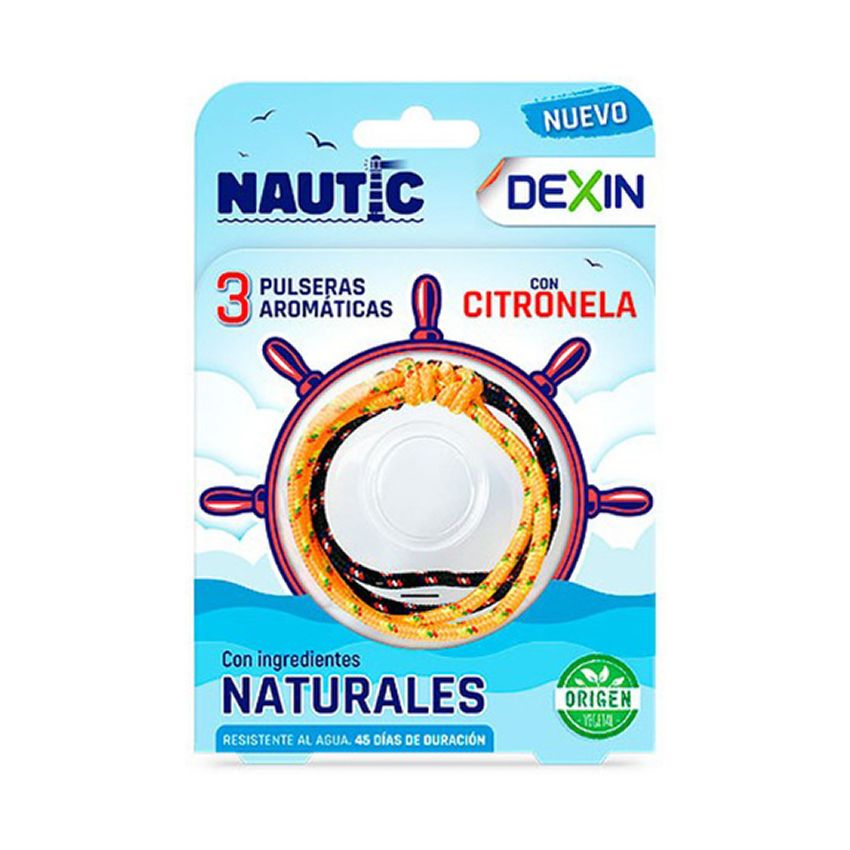 Dexin Bracelet Nautique Aromatique À La Citronnelle 3 Unités