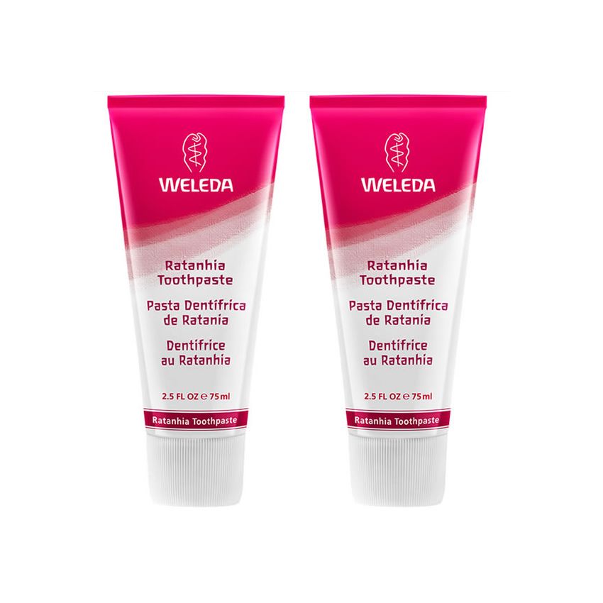 Weleda Pâte Dentifrice Au Ratanhia 2X75Ml