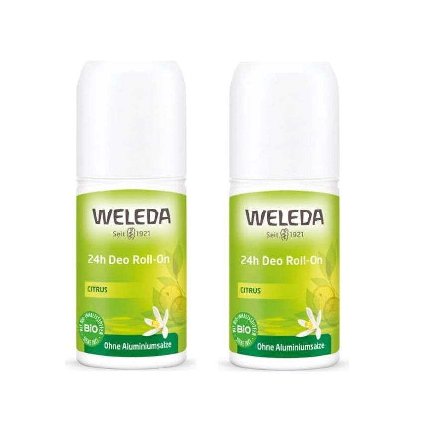Weleda Dédorant 24H Citrus Roll-On 2X50Ml